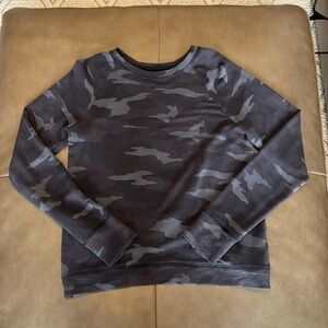 Athleta Girl Dark Camo Crewneck
